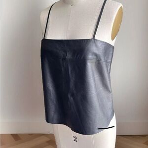 Veda leather top like new!